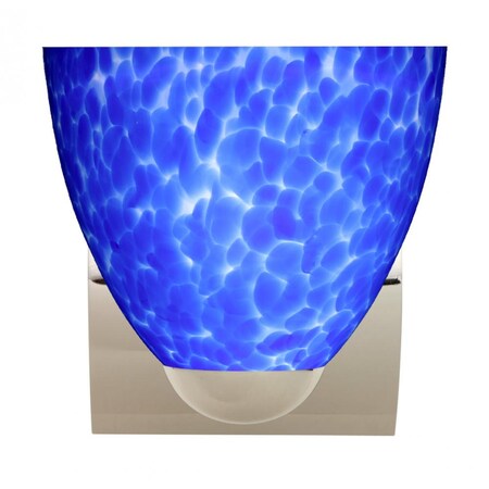 Besa Lighting Besa Wall Sasha Chrome Blue Cloud 1x75W Medium Base 1WZ-757286-CR